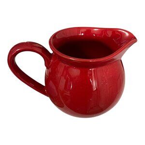 Waechtersbach Germany Red Creamer Pitcher – Dishwasher Safe, 2011